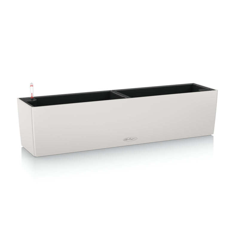 LECHUZA BALCONERA Color 80 Topfpflanzer – 79 × 19 × 19 cm, 12 l – Kunststoff, weiss