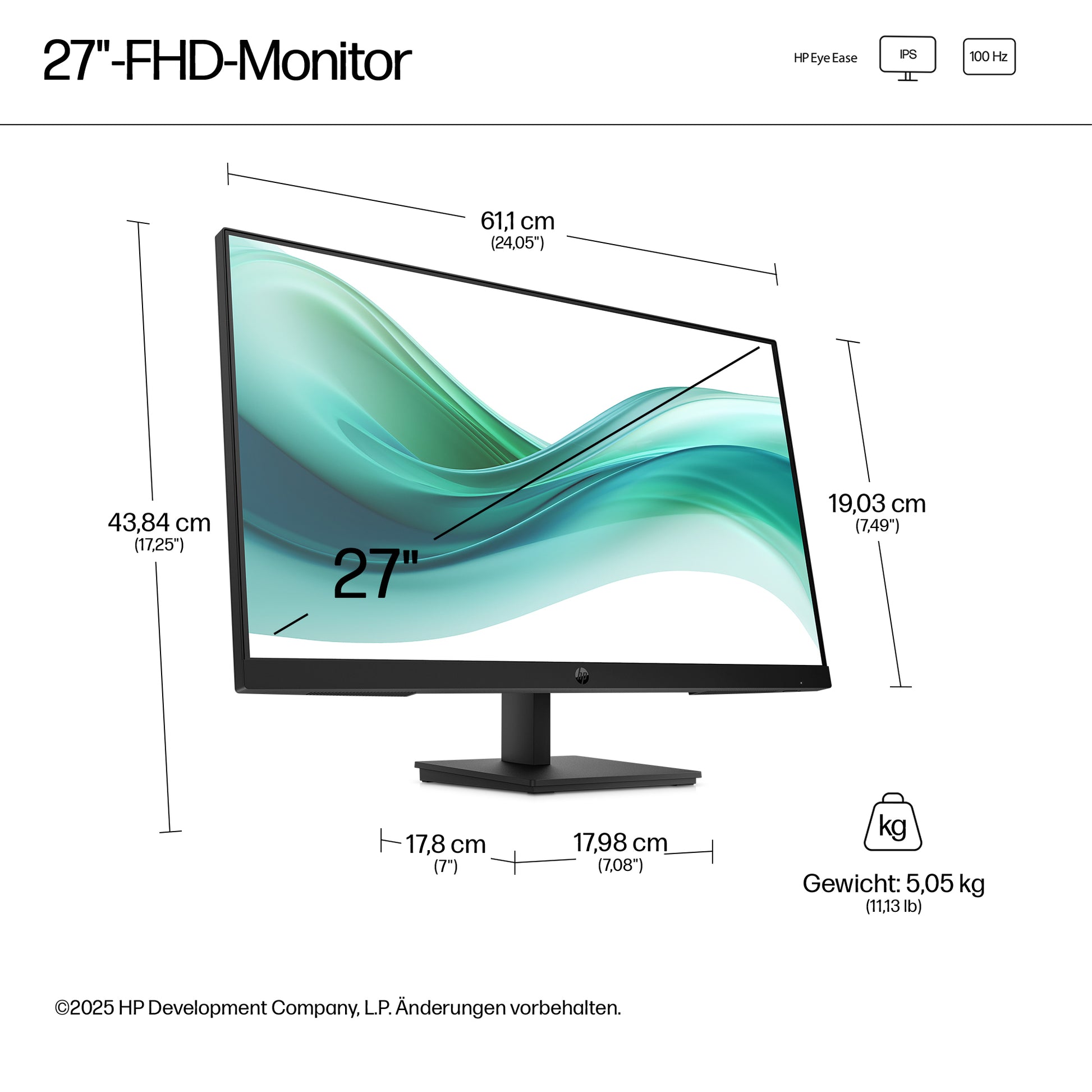 HP 327pf Serie 3 Pro – Monitor, LED