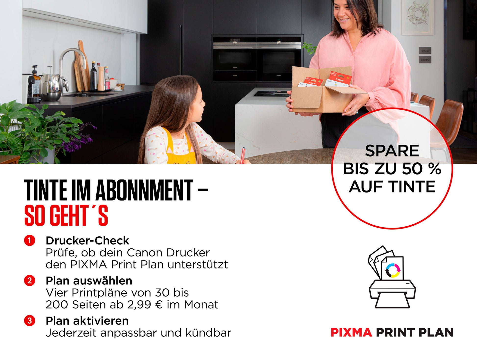 Canon PIXMA TS7650i – Farbiges Tintenstrahl-MFP A4, 3-in-1 – USB/WLAN – Duplex – 15 S./Min. S/W, 10 S./Min. Farbe