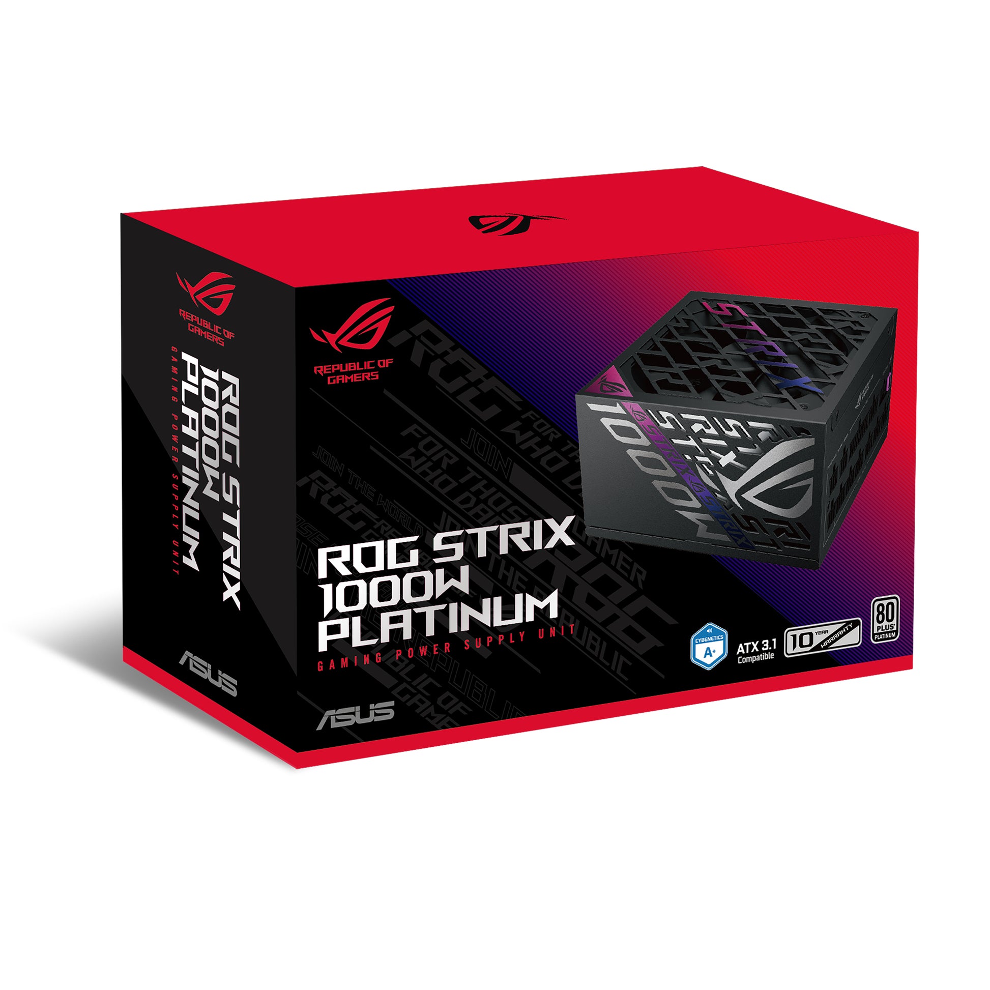 ASUS ROG Strix 1000P Gaming – Schwarz, Silber