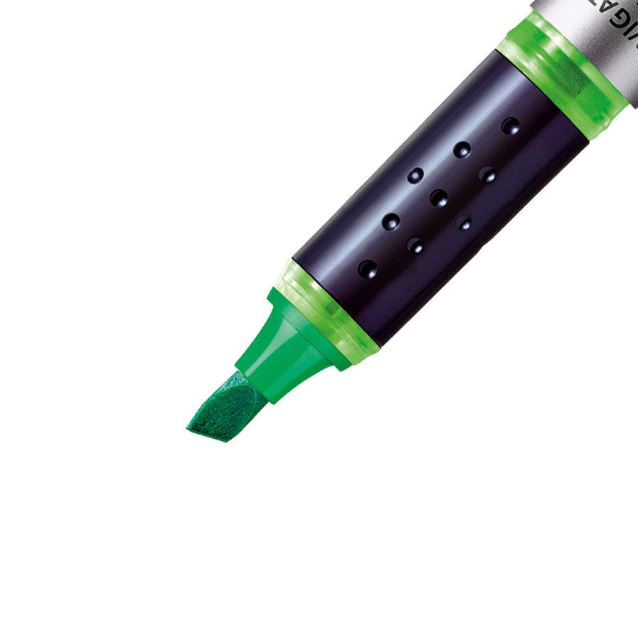 STABILO NAVIGATOR Textmarker – 10er Set, Farben: Grün, Strichstärke 2–5 mm