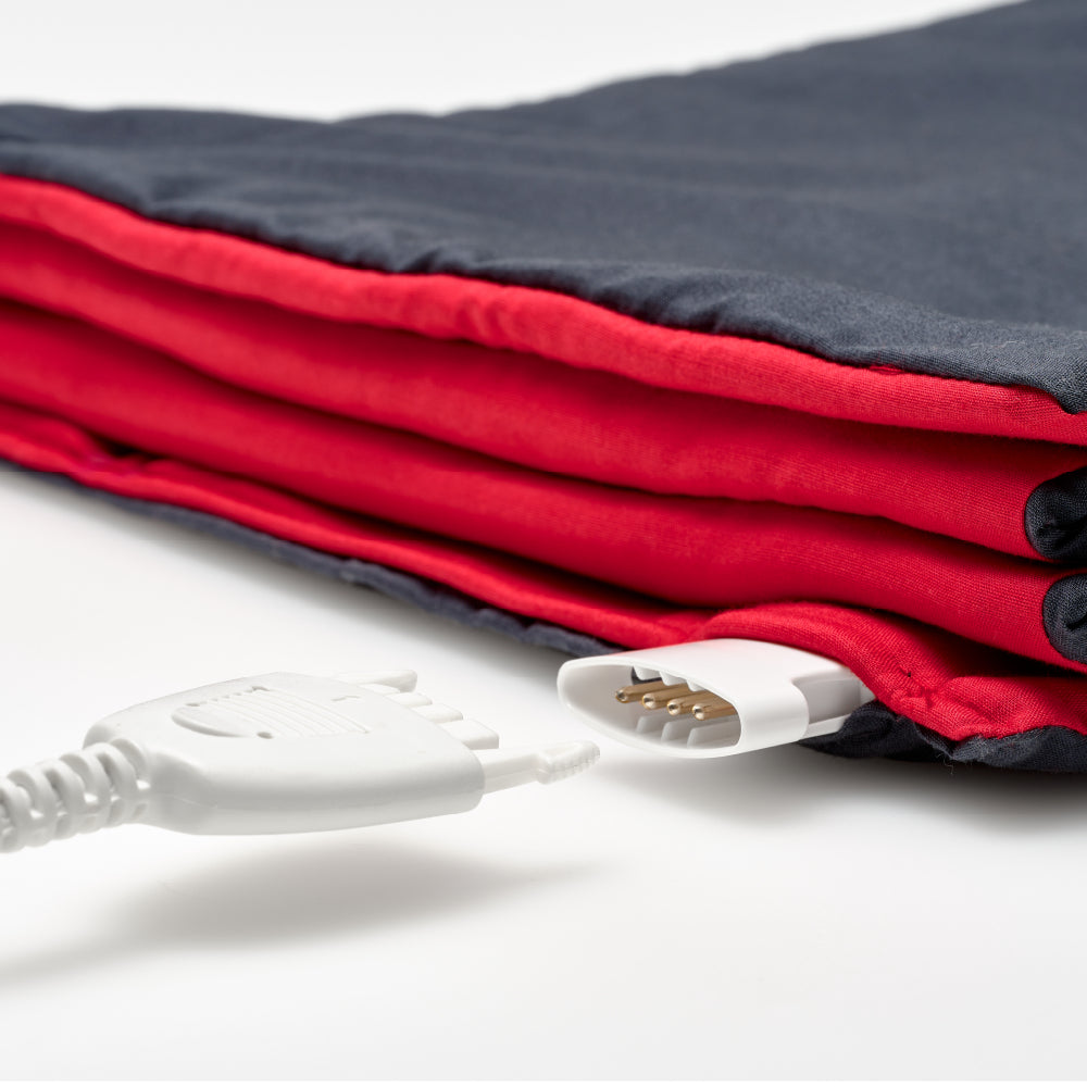 Solis Tellerwärmer Typ 8651 – 10 Teller, Ø 32 cm, Textil, waschbar – Schwarz/Rot