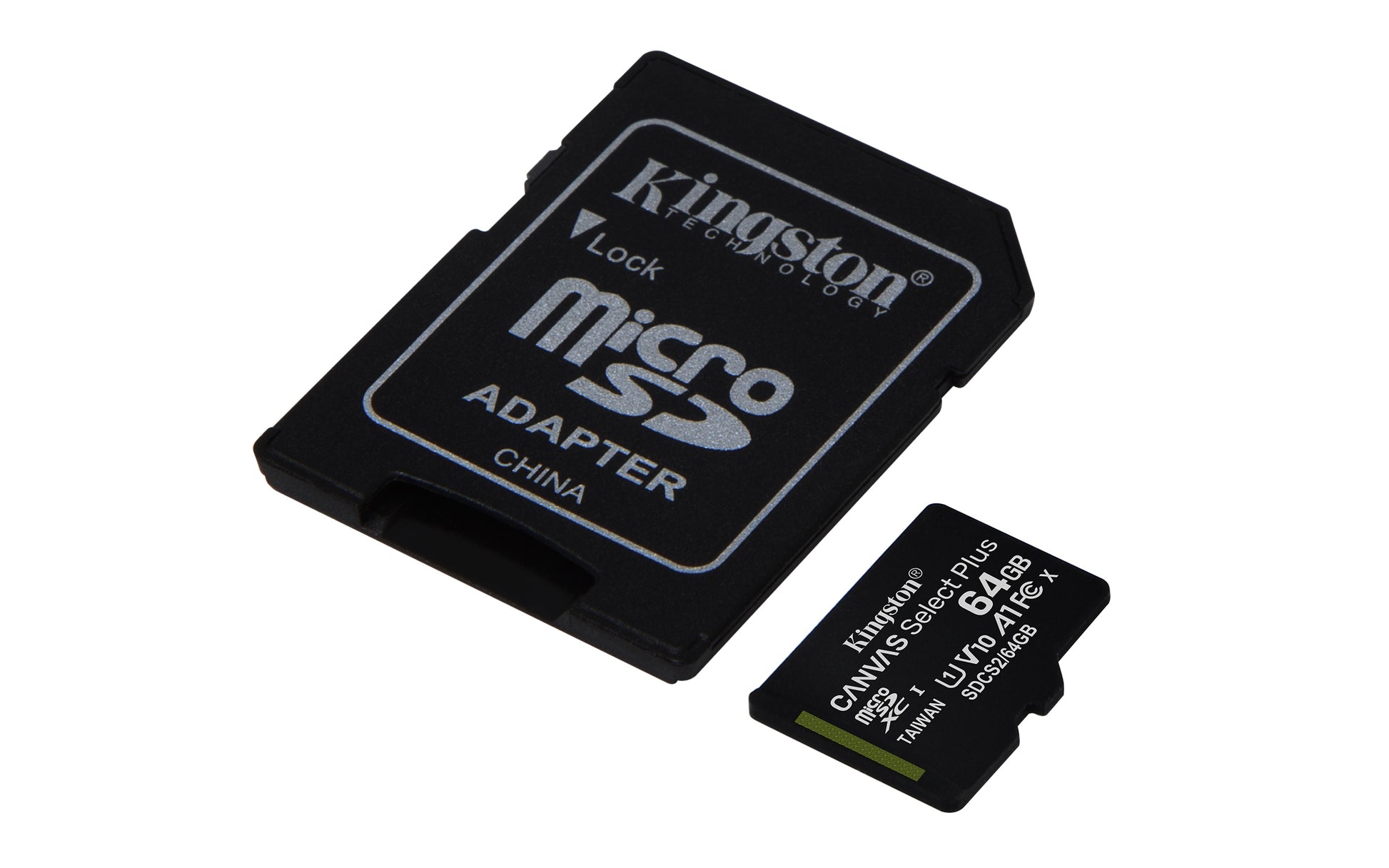 Kingston Canvas Select Plus 100R A1 C10 – 64 GB microSDXC, Adapter