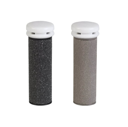 Silk'n Ersatzrollen – für Micro Pedi Wet & Dry Hornhautentferner – 2 Stk – schwarz, grau