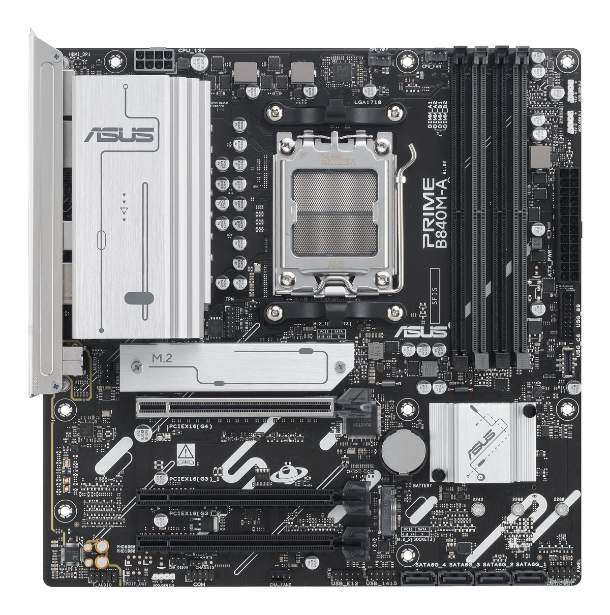 ASUS PRIME B840M-A CSM – Mainboard – Sockel AM5, AMD B840, mATX, DDR5