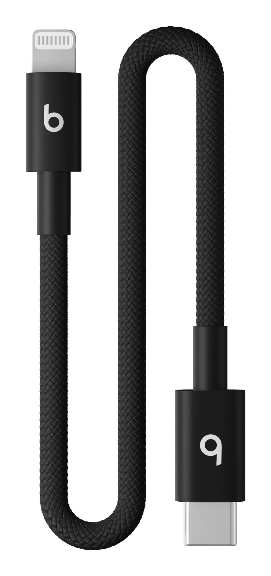 Apple USB-C-auf-Lightning-Kabel – 0,2 m, geflochten, schwarz – für Apple-Geräte mit Lightning