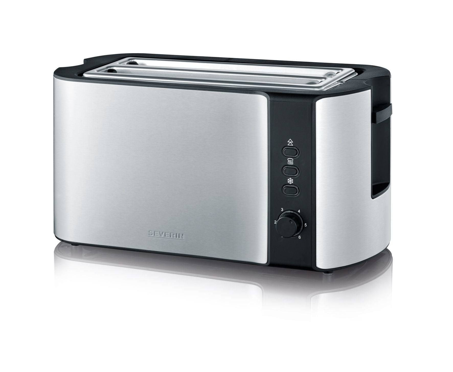 Severin Toaster AT 2590 – 2 Scheiben, 1400 W – schwarz/edelstahl