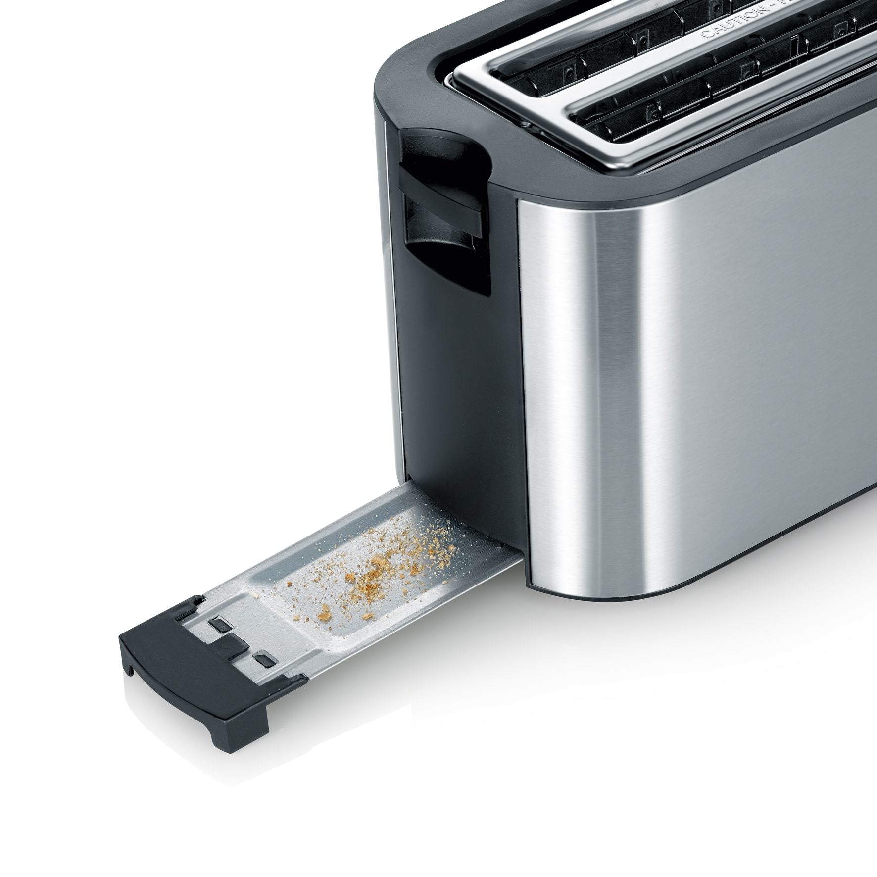 Severin Toaster AT 2590 – 2 Scheiben, 1400 W – schwarz/edelstahl