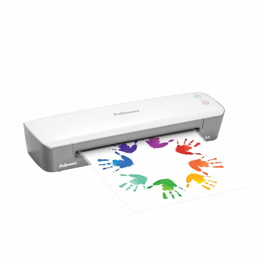 Fellowes Ion Laminiergerät A3 – Heisslaminator, bis 125 µm, 2 Rollen, 300 mm/min, weiss
