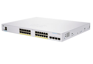 Cisco CBS350-24FP-4G – Managed Switch – 24×GbE, 4×SFP+, L2+/L3, 19" Rack