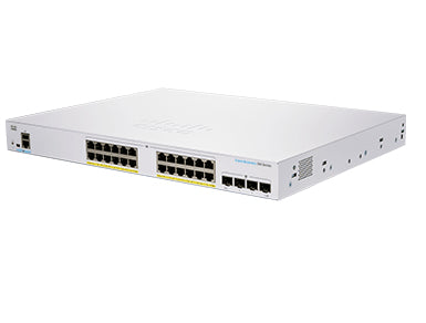 Cisco CBS350-24FP-4X – Verwalteter L2/L3 Switch – 24× 1G, 4× SFP+, 19"