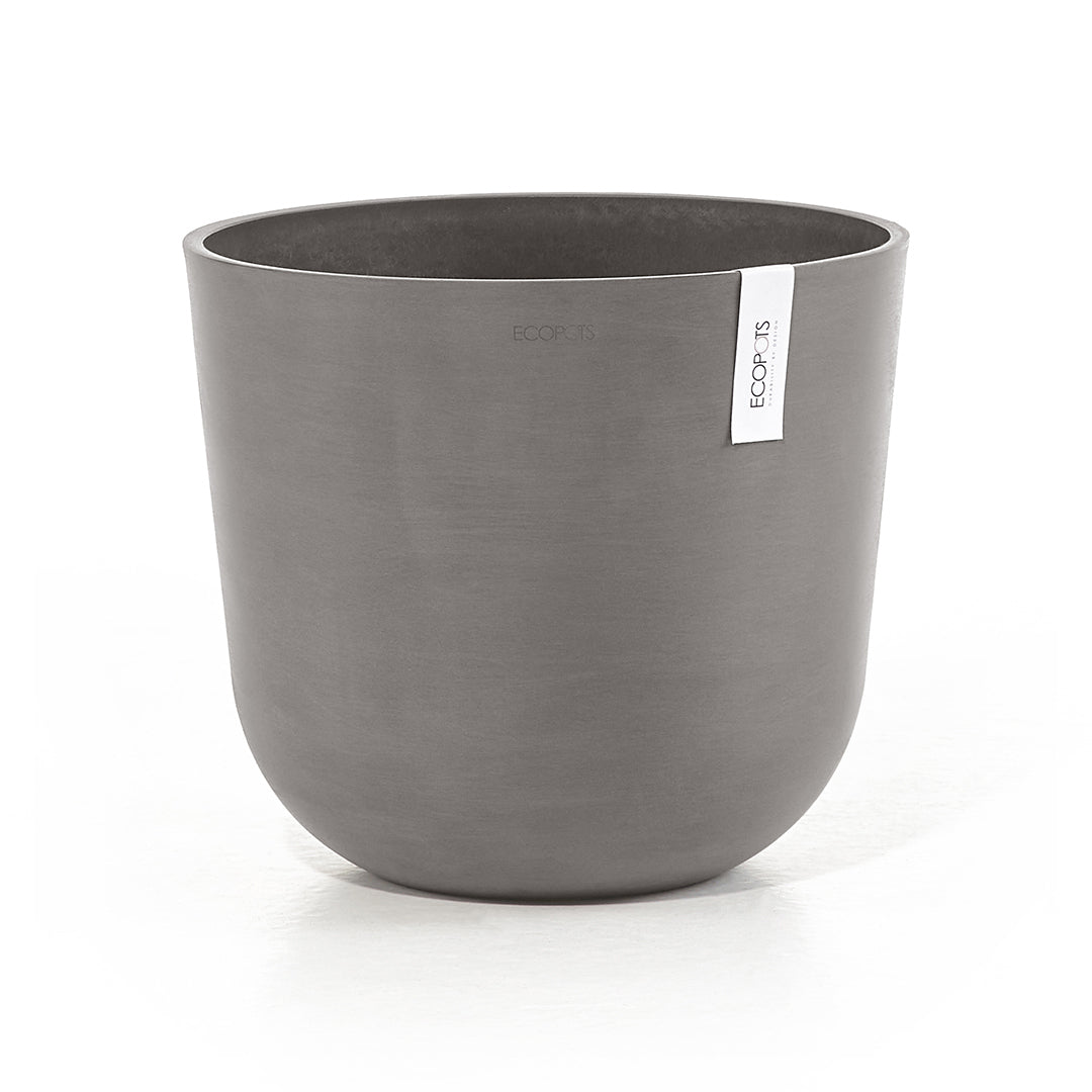 Ecopots Pflanzentopf – Ø 35 × 30,5 cm – Recycling-Kunststoff, Taupe
