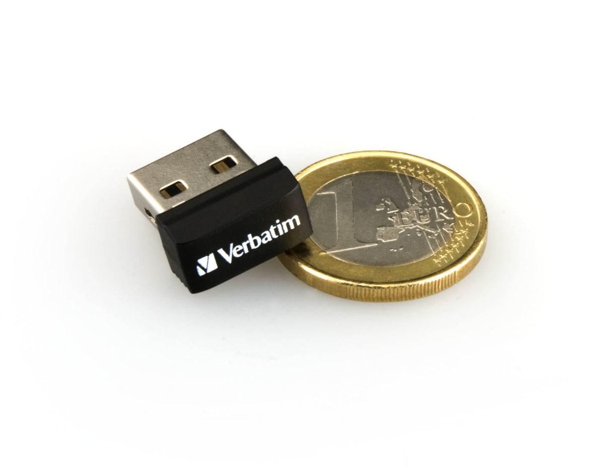Verbatim Store 'n' Stay Nano – 16 GB USB 2.0 USB‑A – Schwarz – für Windows/Mac/Linux