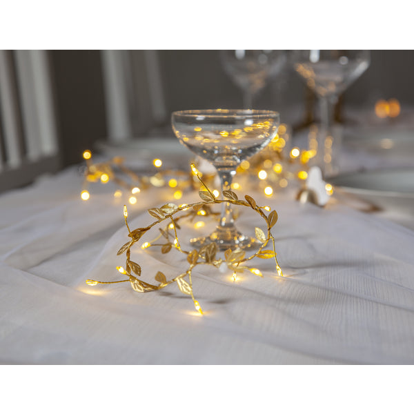 Star Trading Winny Lichterkette – Starterset, 2,5 m, 0,5 W, Warmweiss, Gold, Timer, Batteriebetrieb 3× AA