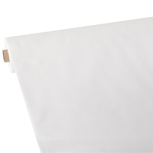 Papstar Tischdecke auf Rolle – 118 cm×25 m, PP-Vlies, Weiss