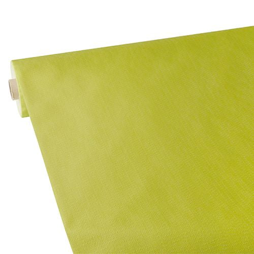 Papstar Tischdecke auf Rolle – 118 cm×25 m, PP-Vlies, Limette, Soft Selection Plus