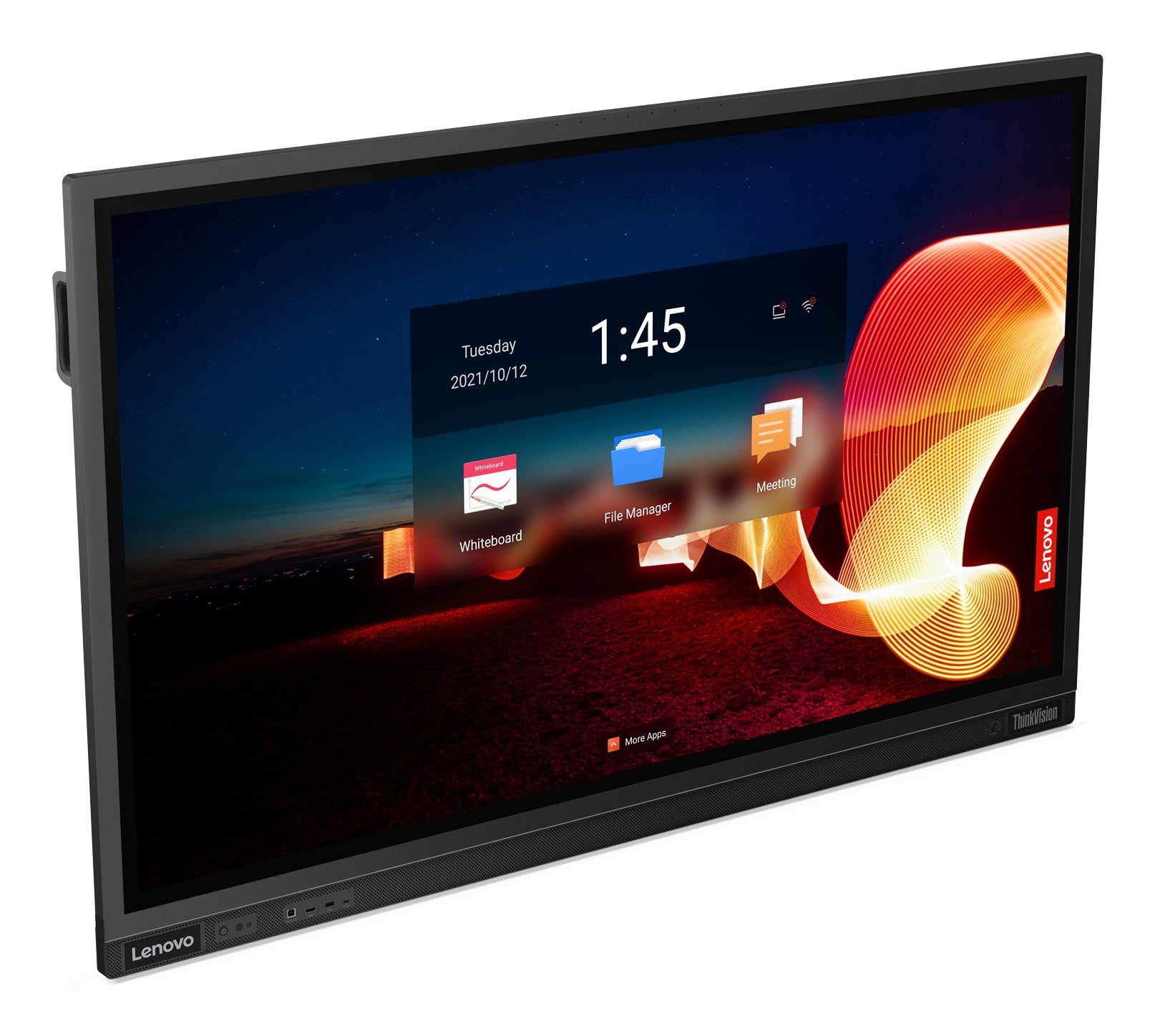 Lenovo ThinkVision T65 – 65" Touch, 3840 × 2160 (4K), IPS, Webcam, LAN