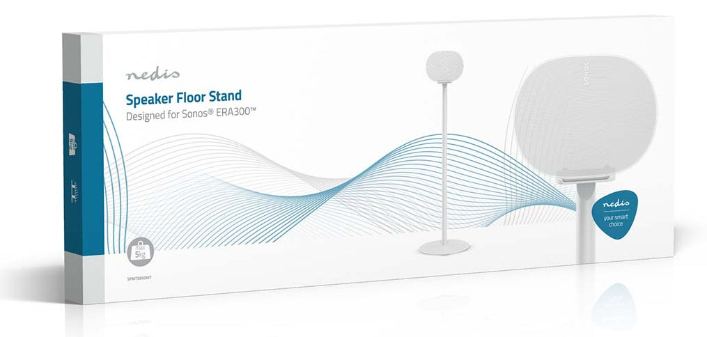 Nedis SPMT5950WT – Lautsprecher-Ständer – für Sonos Era 300 – 5 kg – Weiss