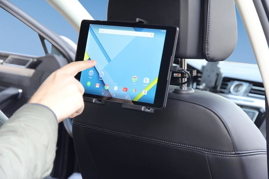 Brodit Fahrzeug-Dock für Tablet/UMPC – Autolüftungsmontage, mit Ladefunktion – Schwarz