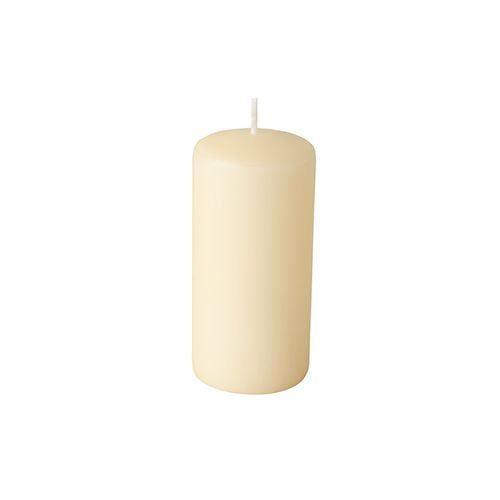 Papstar Stumpenkerze – Ø 5 × 10 cm – Paraffin, creme, 8-teilig