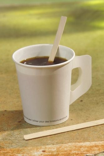 Papstar Rührstäbchen pure, Holz (Birke), 11 cm – kompostierbar – 1000 Stk.