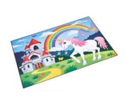 Laufer Schreibunterlage – Einhorn – 530 × 400 mm – Kunststoff, rutschfest