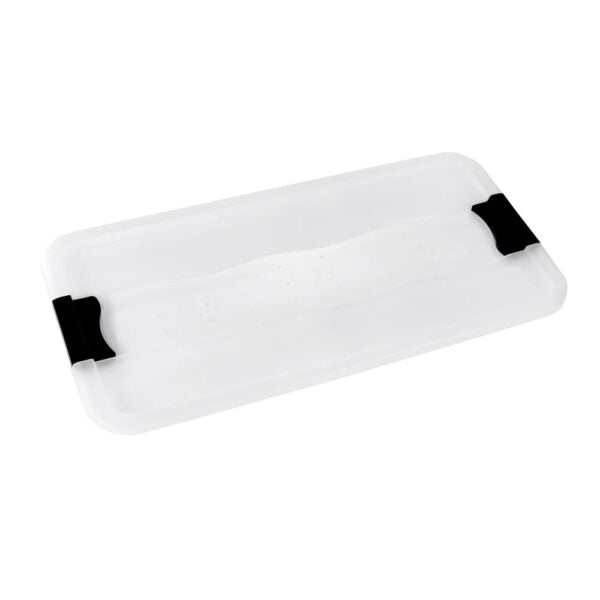 keeeper Aufbewahrungsbox 83 l (mit Deckel) – Polypropylen – transparent – 395 × 400 × 795 mm