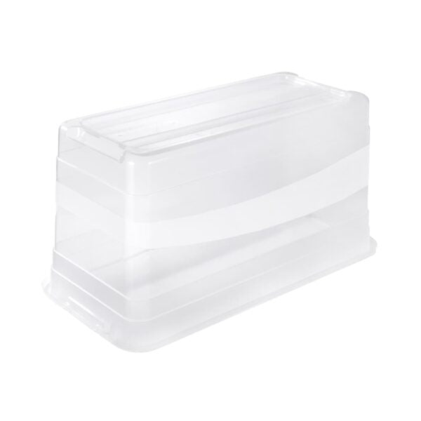 keeeper Aufbewahrungsbox 83 l (mit Deckel) – Polypropylen – transparent – 395 × 400 × 795 mm
