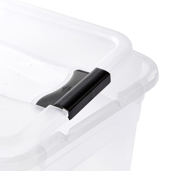 keeeper Aufbewahrungsbox 83 l (mit Deckel) – Polypropylen – transparent – 395 × 400 × 795 mm