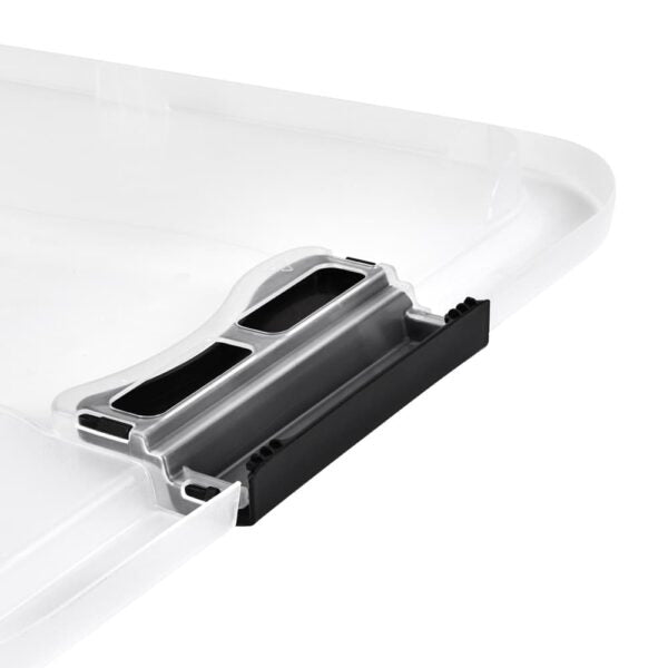 keeeper Aufbewahrungsbox 83 l (mit Deckel) – Polypropylen – transparent – 395 × 400 × 795 mm