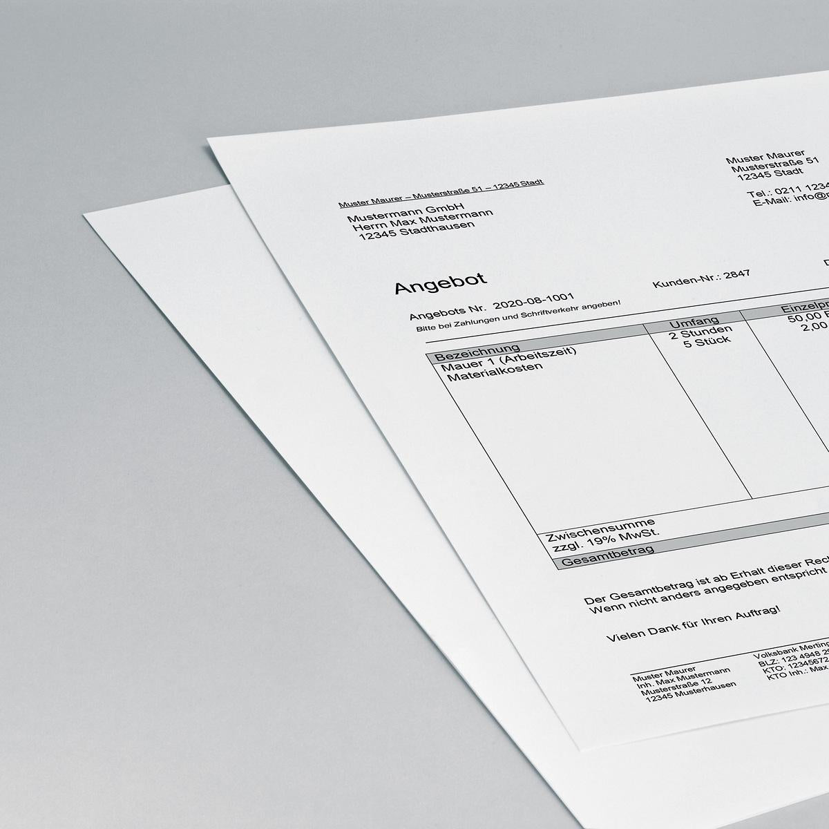 Sigel Thermopapier A4, 76 g/m², topcoated, BPA-frei, Archivlebensdauer 12 Jahre – 250 Blatt