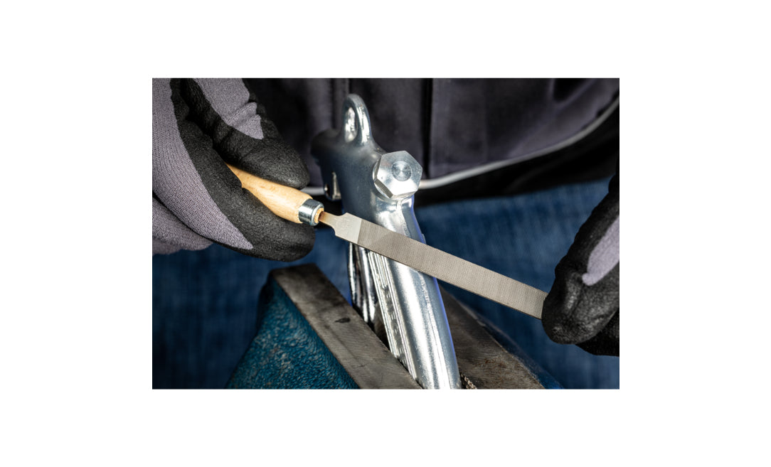 PFERD Schlüsselfeilen-Set – 100 mm, Hieb 2 – Blau – 7er-Pack