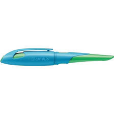 STABILO EASYbirdy – Federspitze M – für Rechtshänder – Himmelblau/Grasgrün, Blau – Patronen