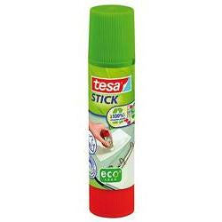TESA Klebestift – permanent, transparent, 20 g, für Papier, Karton, Fotos u. a.