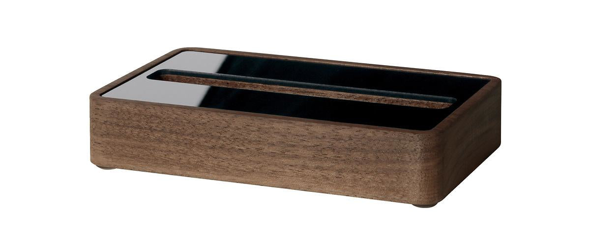 Sigel Visitenkartenhalter – 30 Karten, Holz (Walnuss), Braun, 107 × 63 × 22 mm