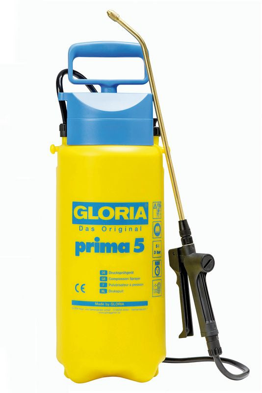 GLORIA Prima 5 Drucksprühgerät – 5 l, 3 bar – Messinglanze