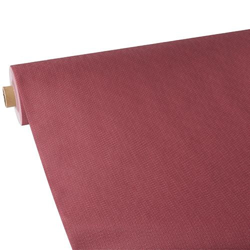 Papstar Tischdecke auf Rolle – 118 cm×25 m, PP-Vlies (PE-beschichtet), Bordeaux