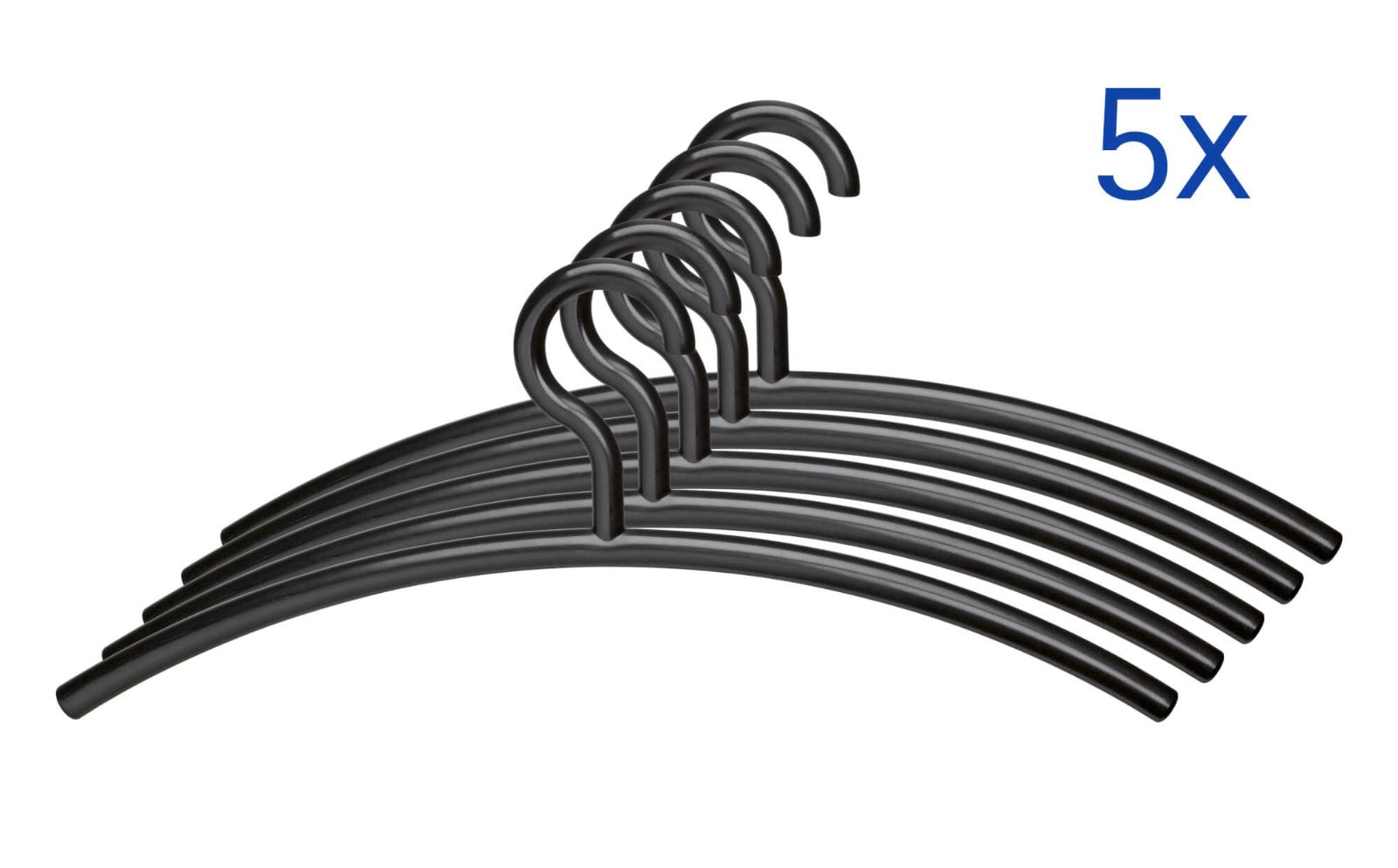 MAUL 9451590 Kleiderbügel – Acryl – Schwarz – 460 × 190 mm