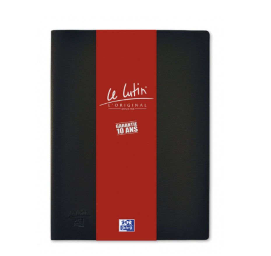 Oxford Sichtbuch Le Lutin A4, 100 Hüllen, PVC, blendfrei genarbt, schwarz