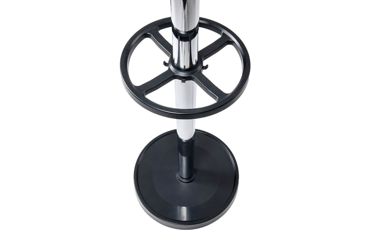 MAUL Nebula Garderobenständer (mit Schirmhalter) – Stahl – Silber – 1'775 mm