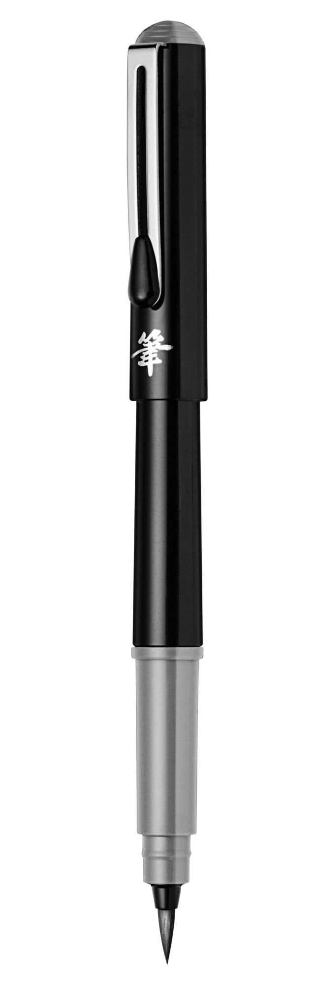 Pentel Pocket Brush Pinselstift – Pinselspitze, pigmentiert, wasserfest, grau