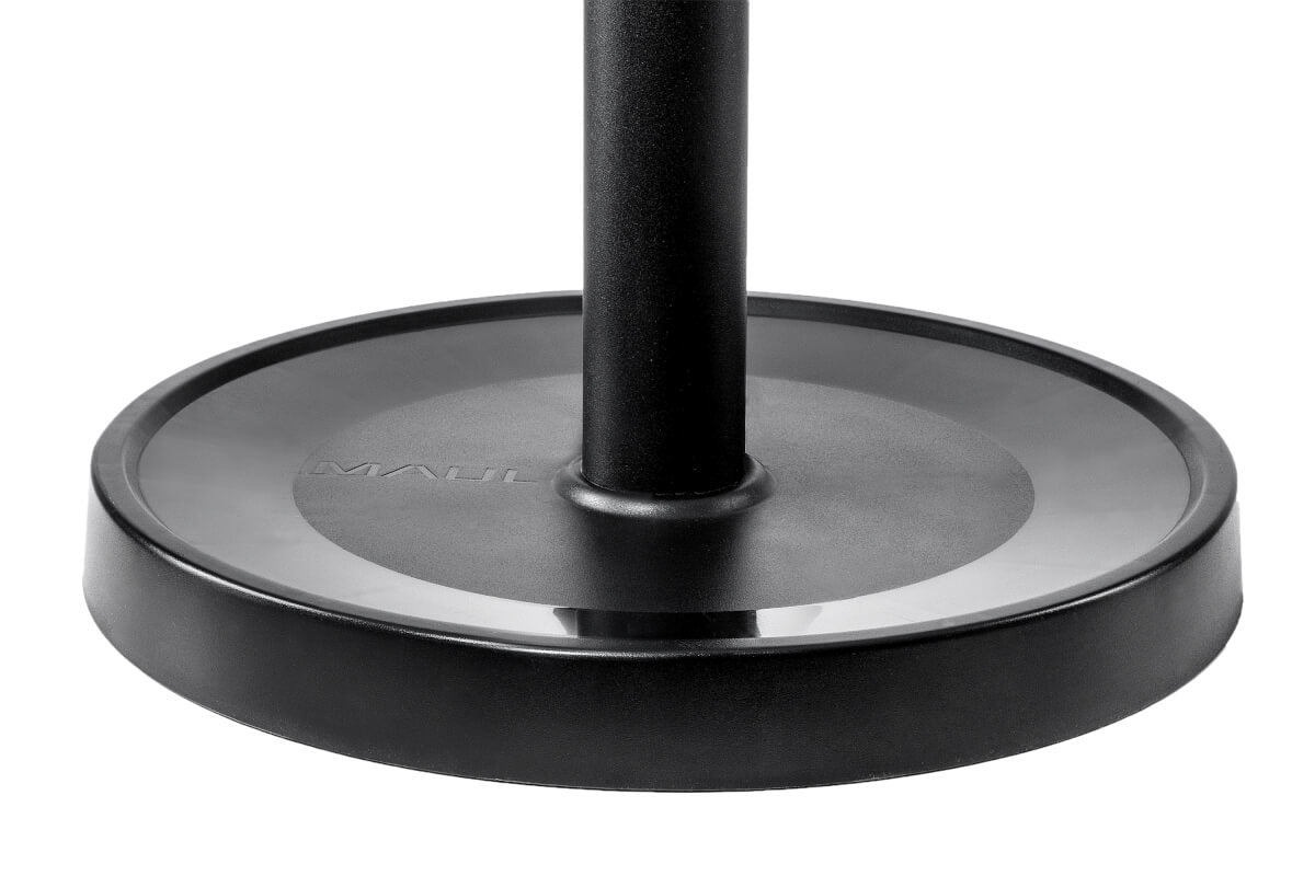 MAUL Caligo 9408090 Garderobenständer (mit Schirmhalter) – Edelstahl – Schwarz – 32 Haken