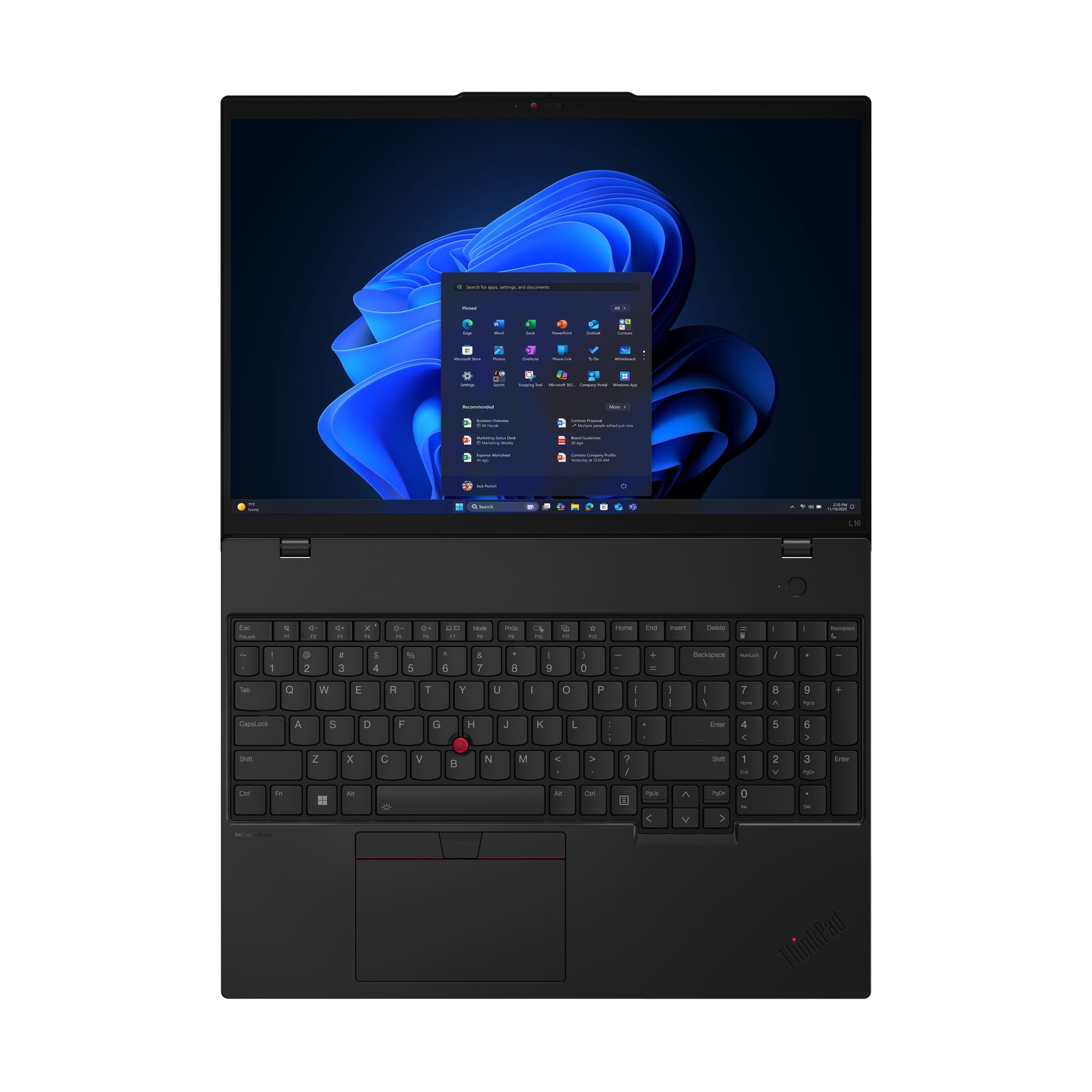 Lenovo ThinkPad L16 Gen 2 (AMD), Ryzen 5 PRO 215, 16" WUXGA, 16 GB, 512 GB – Windows 11 Pro
