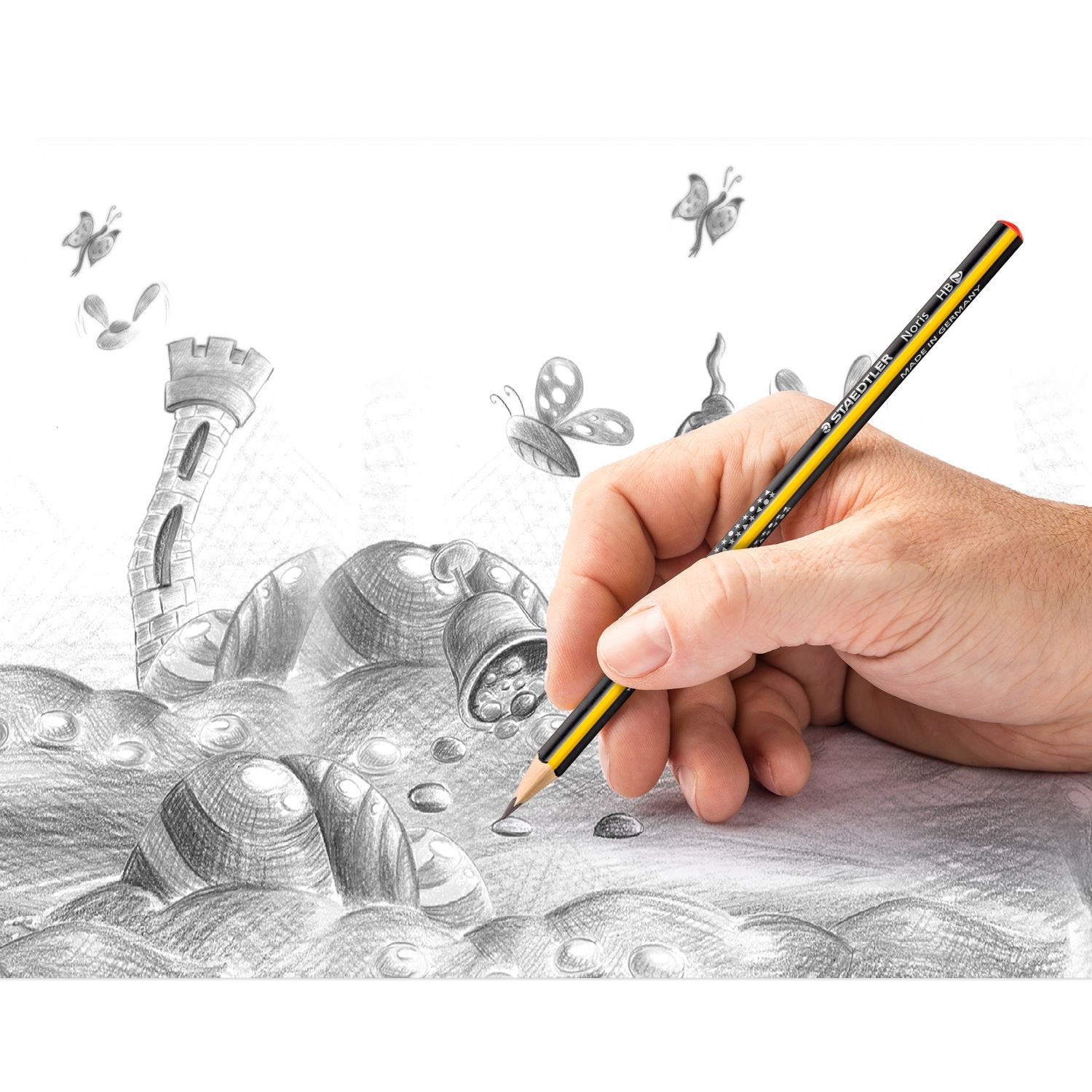 Staedtler Noris Bleistifte HB, dreieckig – 72er-Display