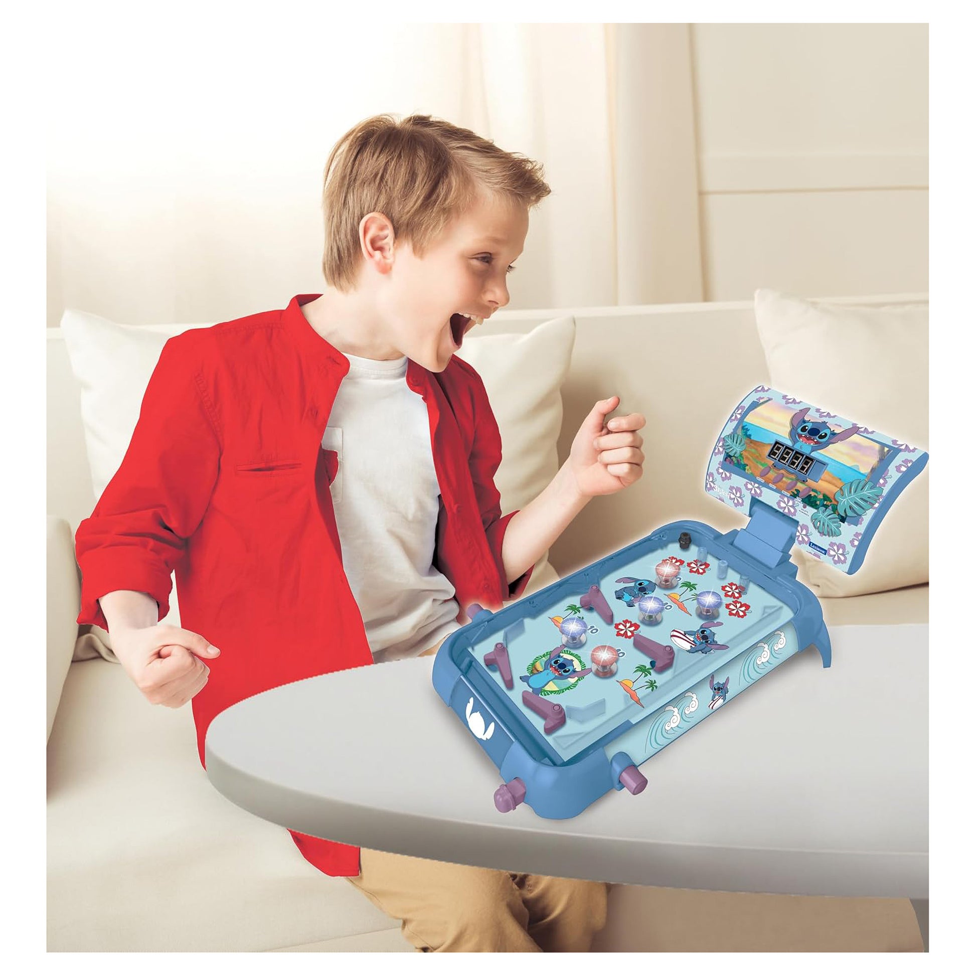 Lexibook Tischflipper Stitch – Brettspiel, 1–4 Spieler, ab 5 Jahren, 30 Min., mehrsprachig