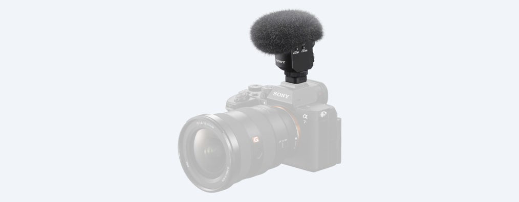 Sony ECM-M1 – Richtrohrmikrofon, umschaltbare Richtcharakteristik, Video, Schwarz