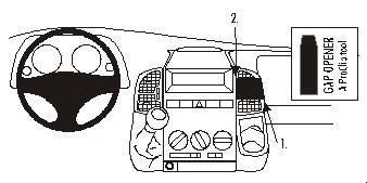 Brodit Auto-Halterung – universal – Schwarz