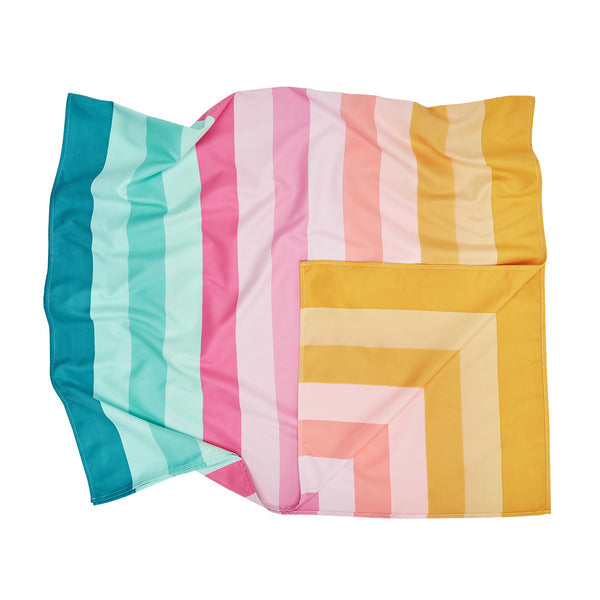 Dock & Bay Summer XL Coastal Candy Wohndecke – Polyester, Mehrfarbig – 90 × 200 cm