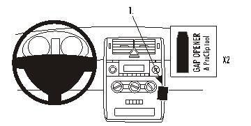 Brodit ProClip Montageplatte – für ProClip-System