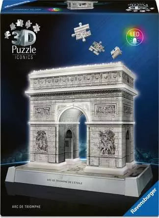 Ravensburger 3D Puzzle Arc de Triomphe – 216 Teile – 26,9 × 23,9 × 16,9 cm – ab 8 Jahren